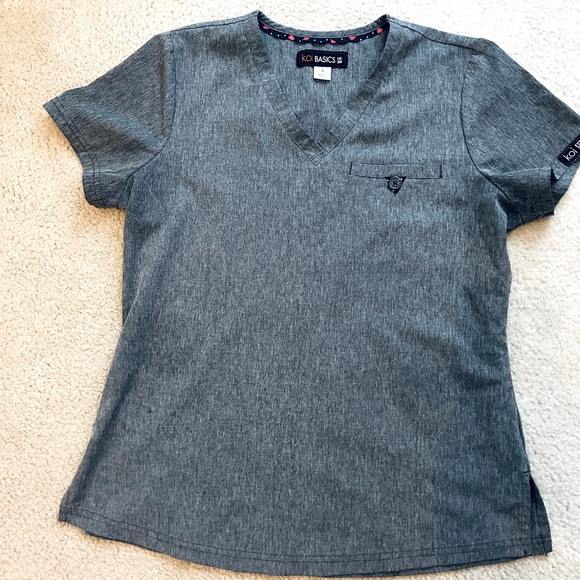 koi Next Gen Ready to Work Women's 1-Pocket STRETCH V-Neck Scrub Top - Picture 3 of 5